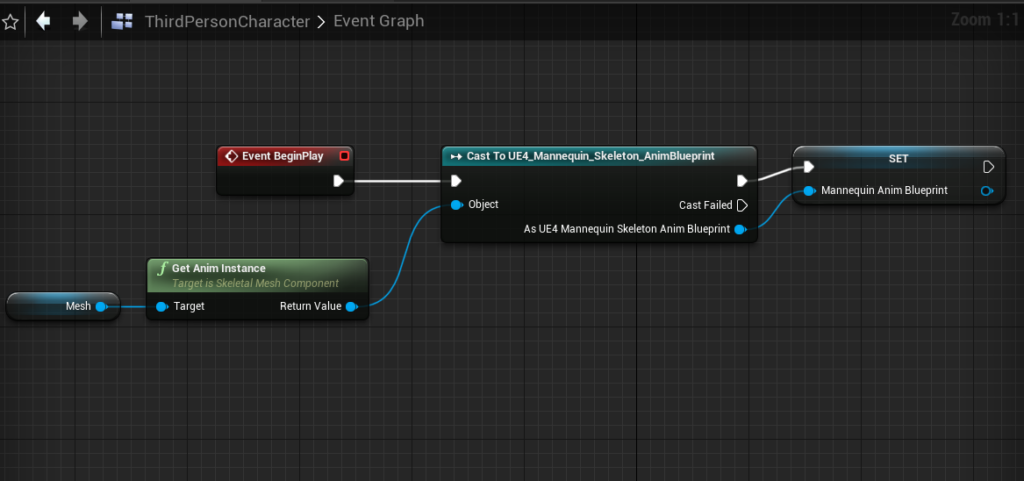 get anim instance character blueprint